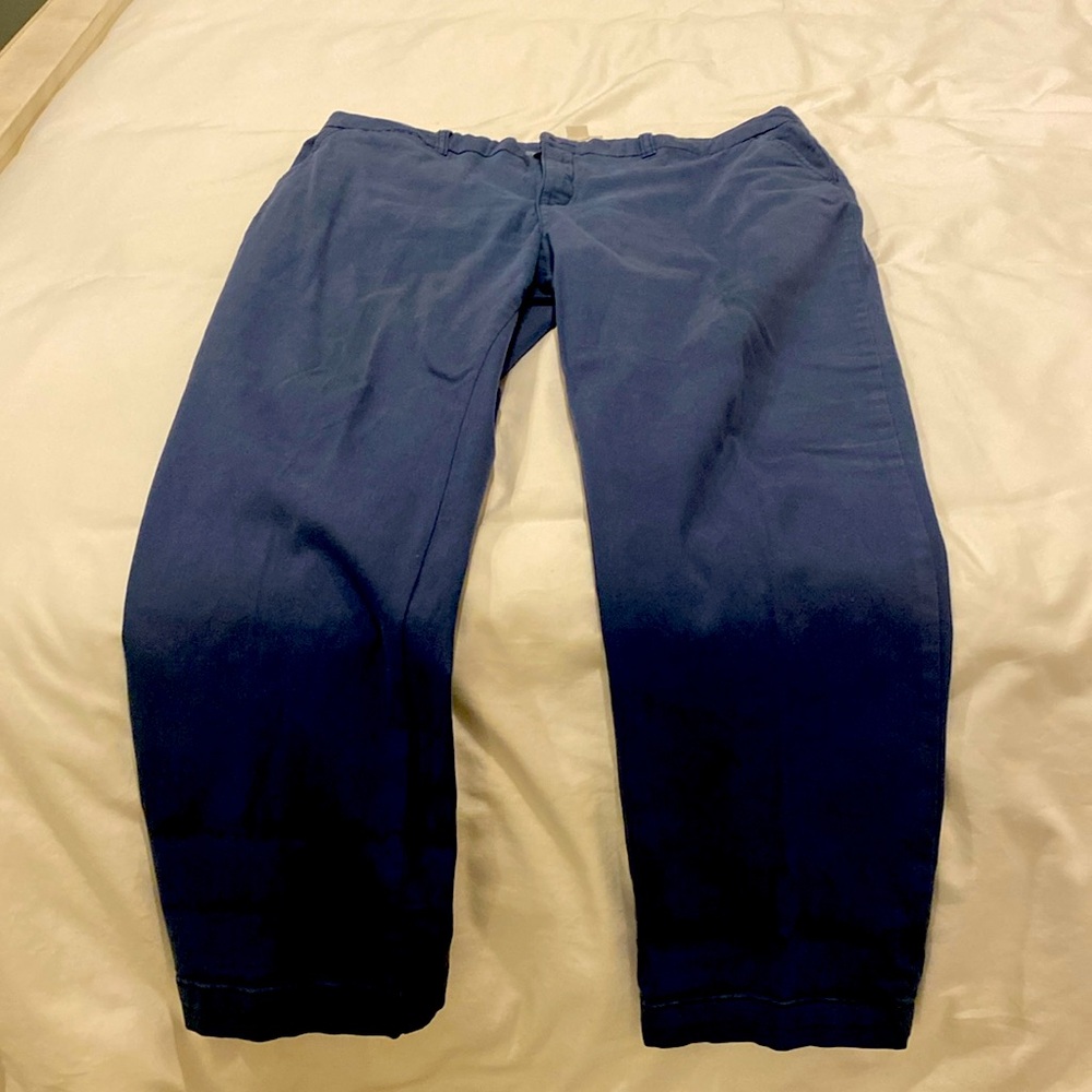 Misses Style and Company Blue Cotton Pants